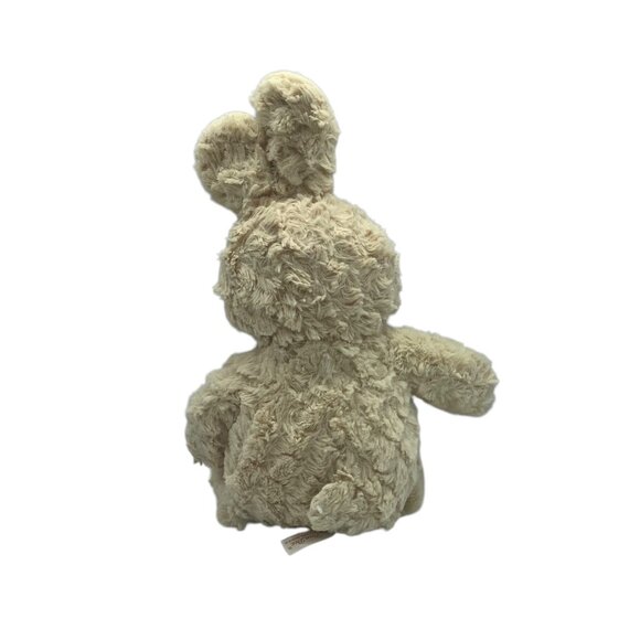 Dan Dee Collectors Choice Curly Beige Plush Bunny Rabbit Pink Gingham Bow 16" - Picture 11 of 12